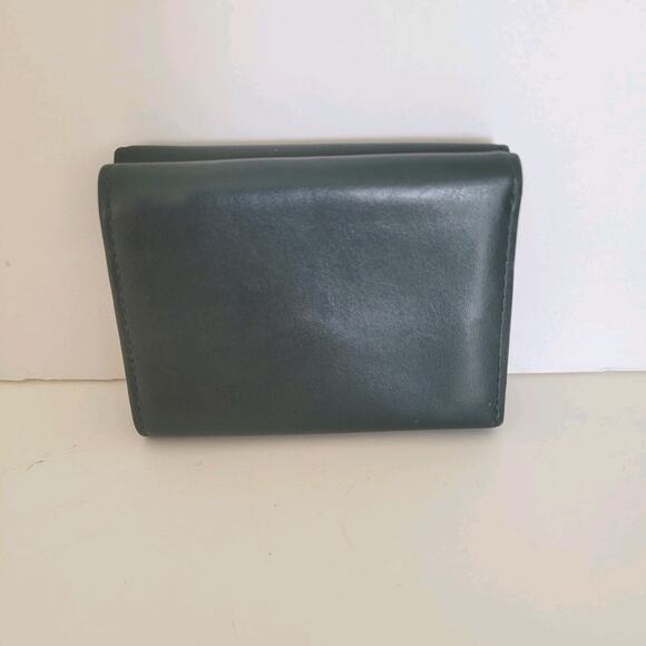 Paul Smith Rabbit Leather Unisex Wallet Card Bill Designer Compact Small Green - Picture 2 of 12